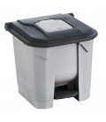 Papelera con pedal y cubo interior 30 litros