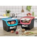 Caja almacenaje alimentos opaca con tapa