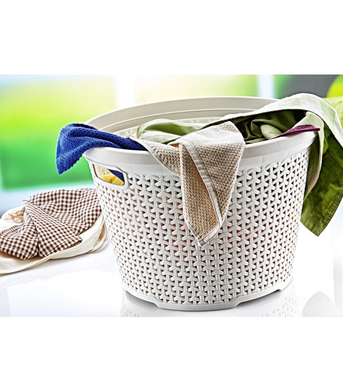 Rattan round laundry basket - Maya - Home Life